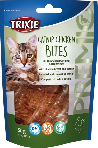 Лакомство для кошек Trixie PREMIO Catnip Chicken Bites, 50 г
