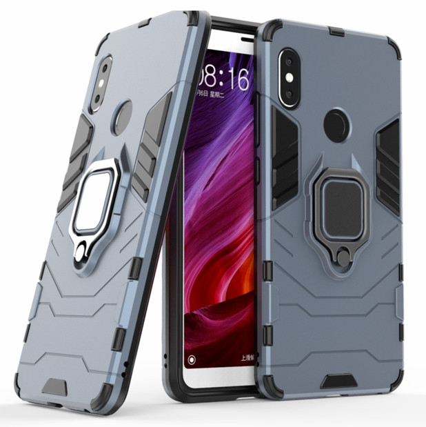 Чохол Ring Armor для Xiaomi Redmi Note 5 Pro Синій (hub_hGYQ33690)
