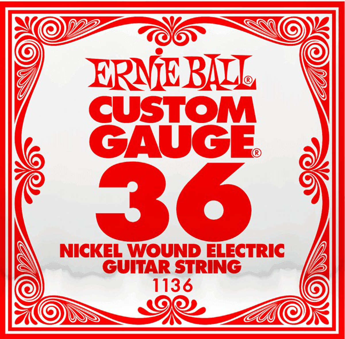 Струна Ernie Ball 1136 Nickel Wound Electric Guitar String .036