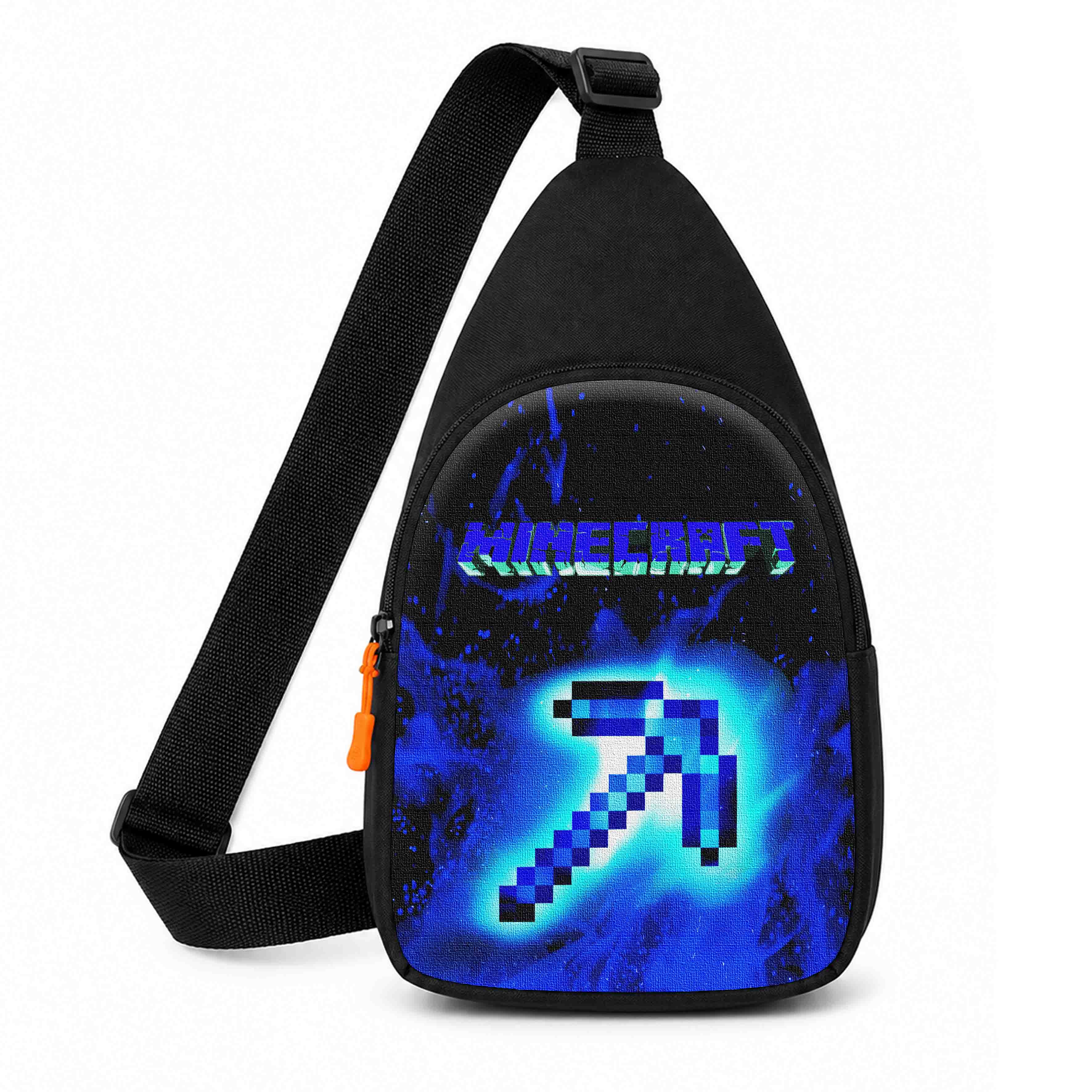 Дитяча сумка-слінг Minecraft Крипер 29x17x5 см, чорна — арт. 2643077306