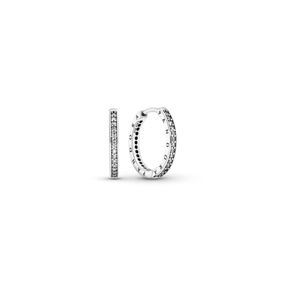 Серьги сияющие с логотипом No Brand 290558CZ (2558107199)