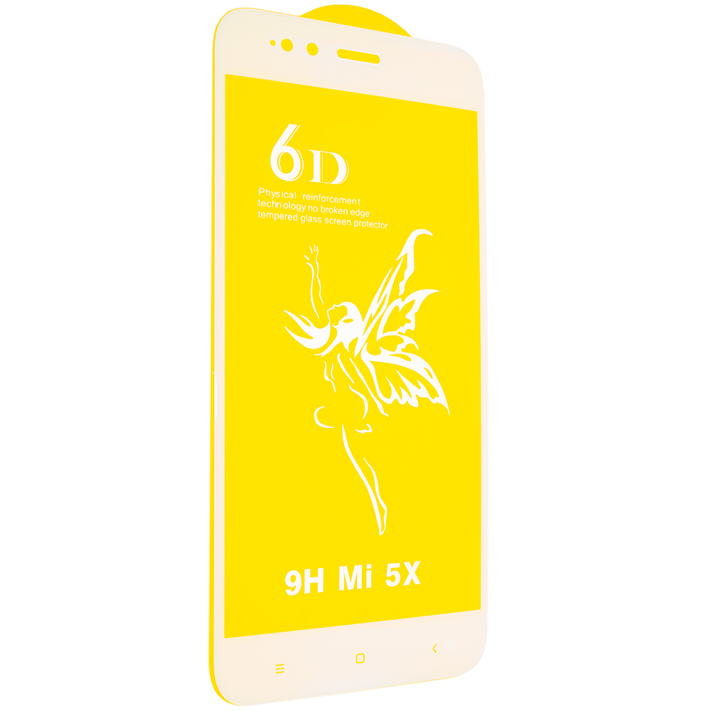 Захисне скло 6D Premium Glass 9H Full Glue для Xiaomi Mi A1/Mi 5X White (00005806)
