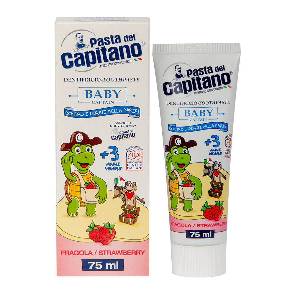 Зубная паста Pasta Del Capitano Baby Strawberry 3+ 75 мл