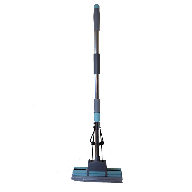Швабра с отжимом телескопическая Stenson MH-2737 Grey/Blue