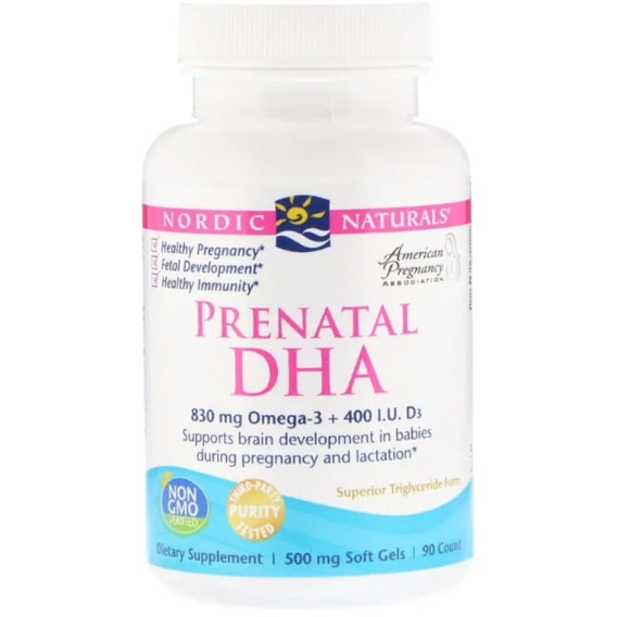 Омега 3 Nordic Naturals Prenatal DHA 500 mg 90 Soft Gels NOR-01741