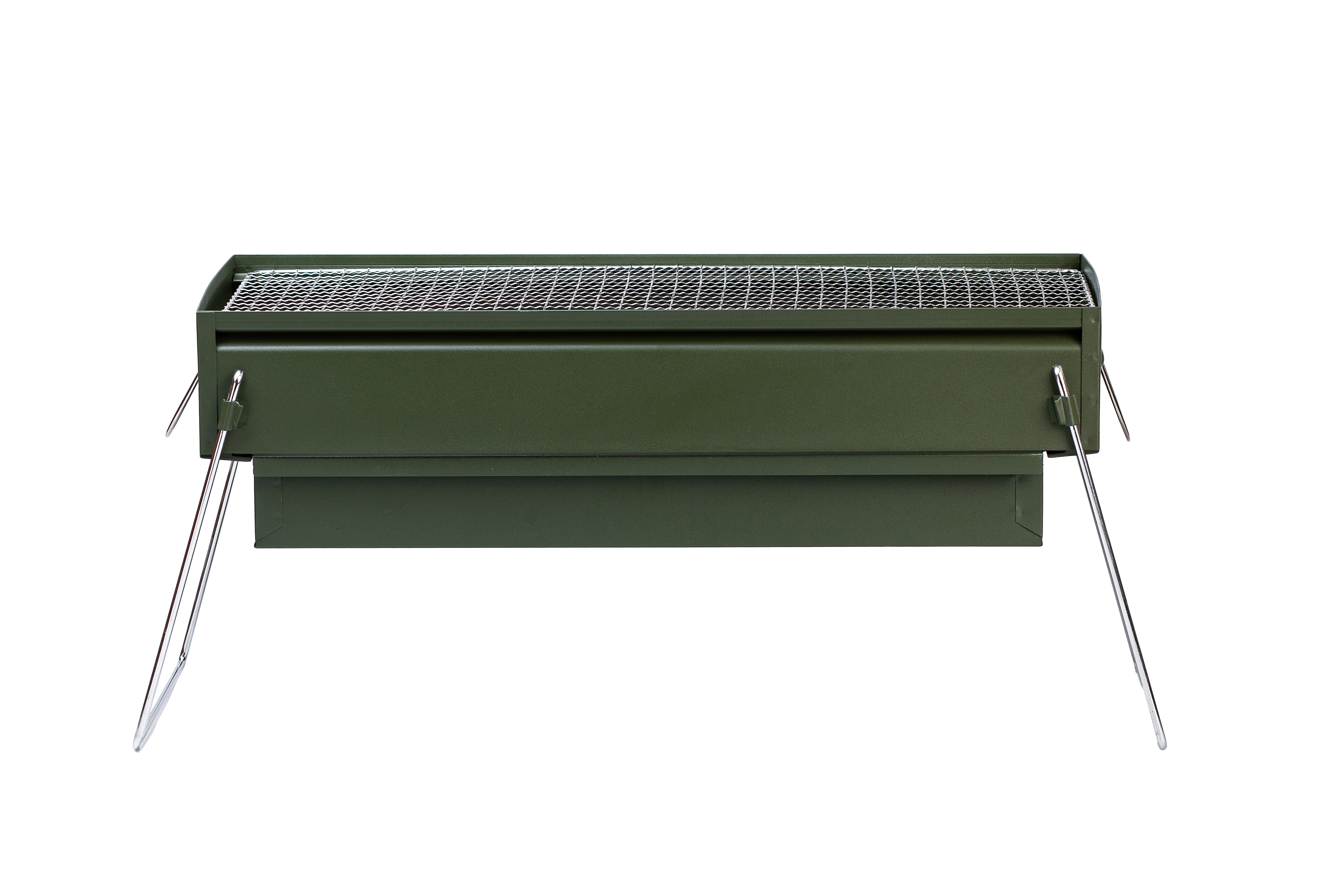 Мангал портативный складной переносной TS Kitchen с хромированной решеткой (HP461GR)