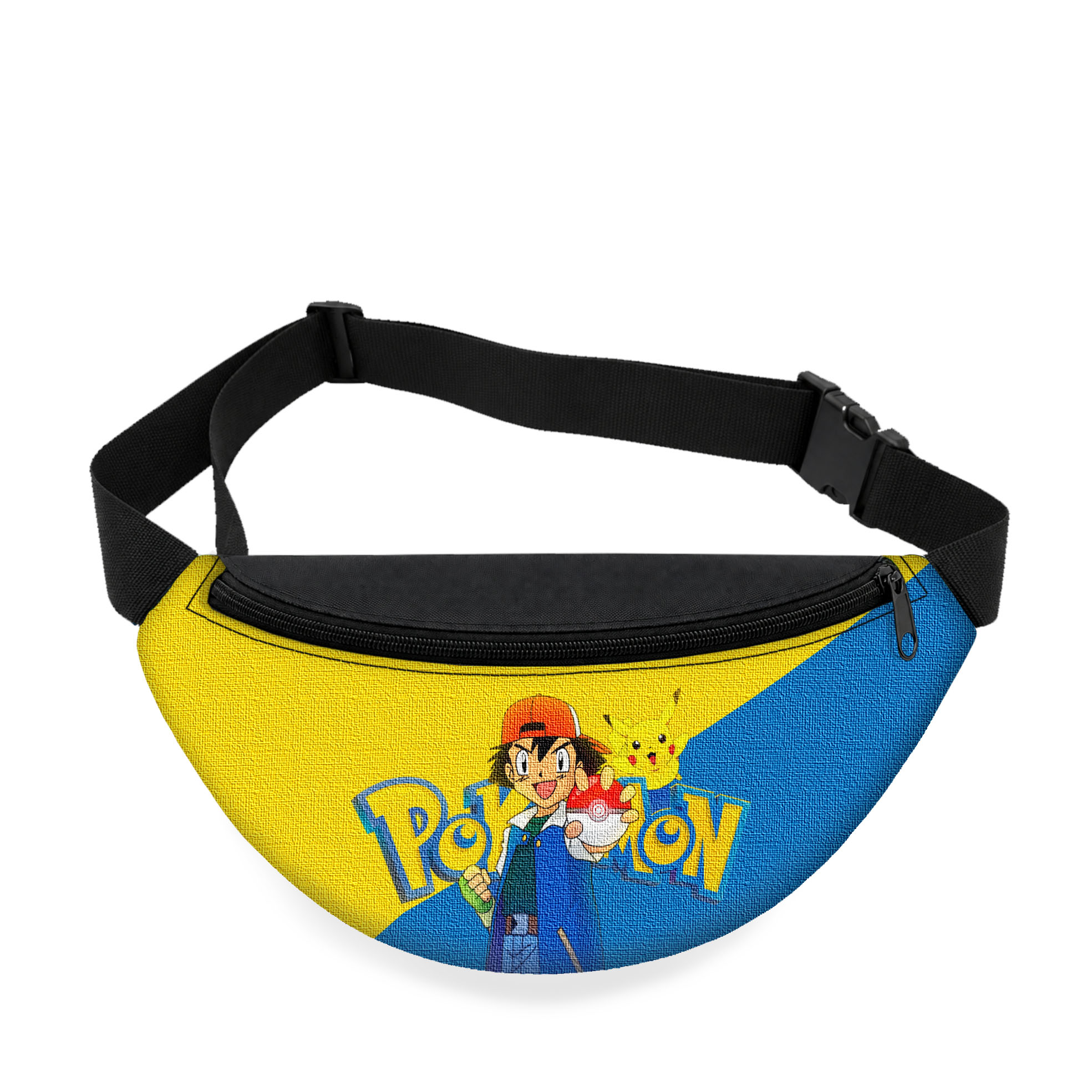 Дитяча сумка-бананка Pokemon 32x15x7.5 см, оксфорд, чорна