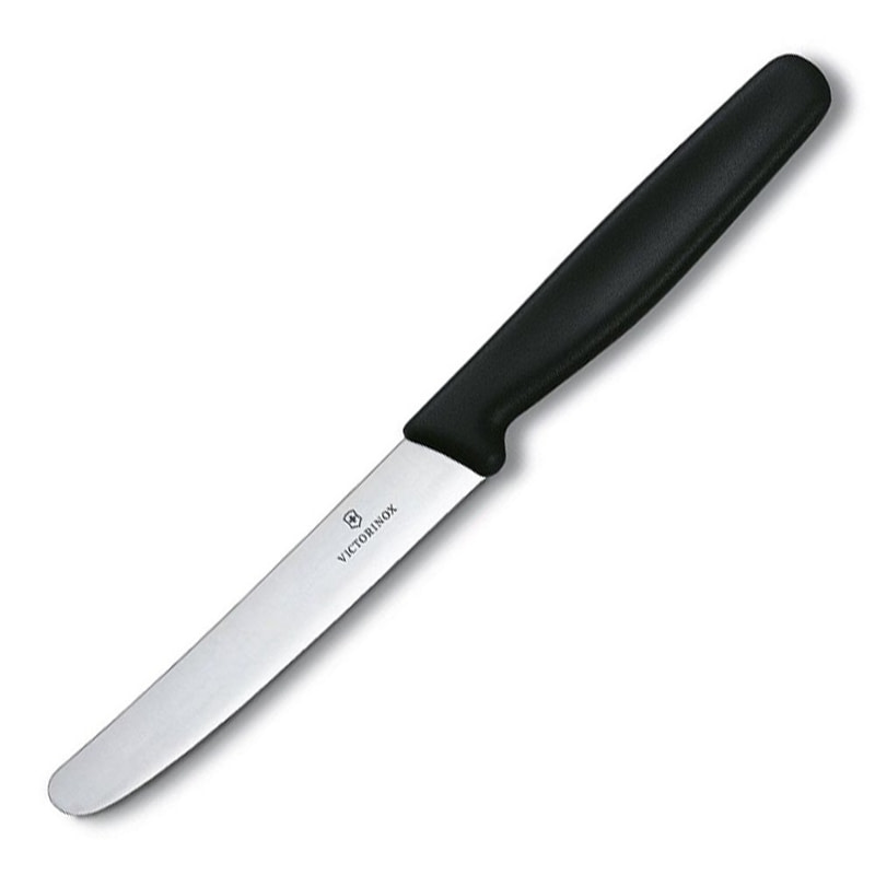 Кухонный нож Victorinox Table лезвие 11 см Черный (5.1303)