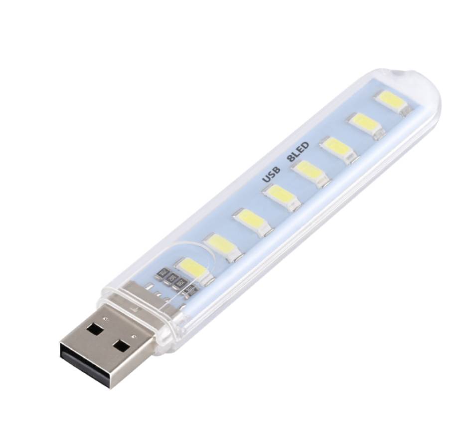 Світлодіодна лампа для читання MD на 8 світлодіодів USB LED 8SMD 1-4 Вт