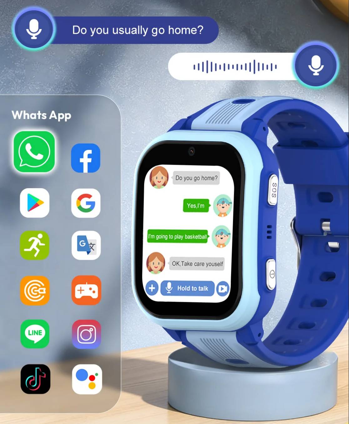Wonlex KT41 AMOLED GPS 16GB Blue — фото 5