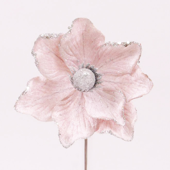 Декоративный цветок Flora Магнолия 16 см Розовый (75828)