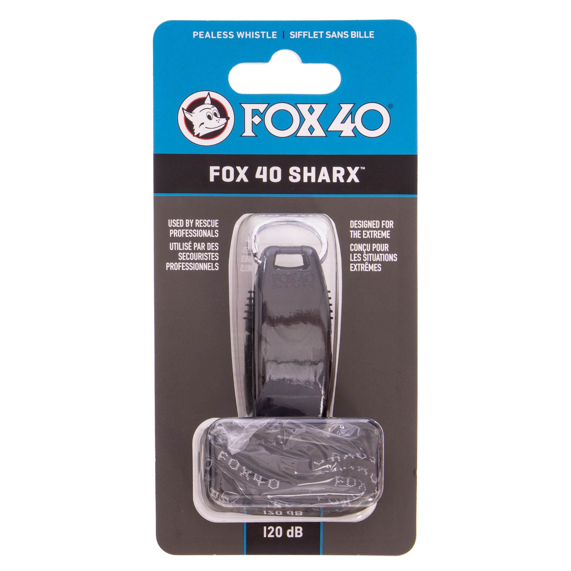 Свисток судейский пластиковый FOX40-SHARX-SAFETY Черный