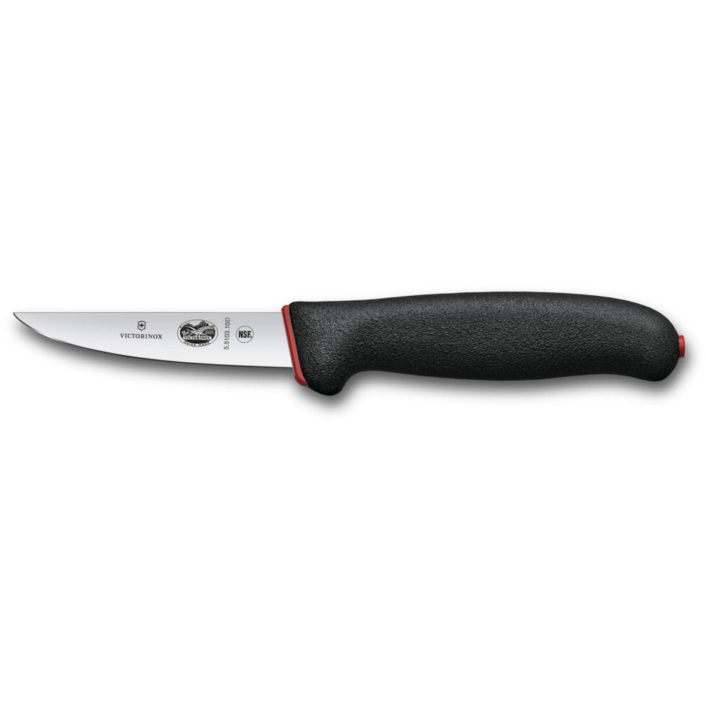 Кухонний ніж Victorinox Dual Grip Paring 10 см Чорно-червоний (5.5103.10D)