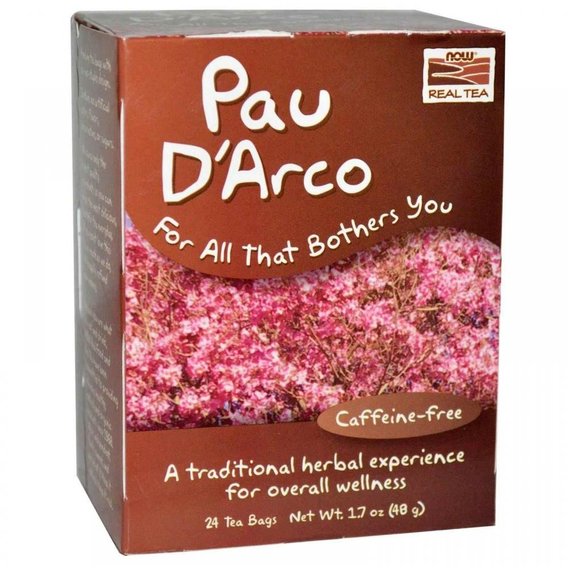 Антипаразитарный препарат NOW Foods Pau D'Arco 24 packs (48 g each)