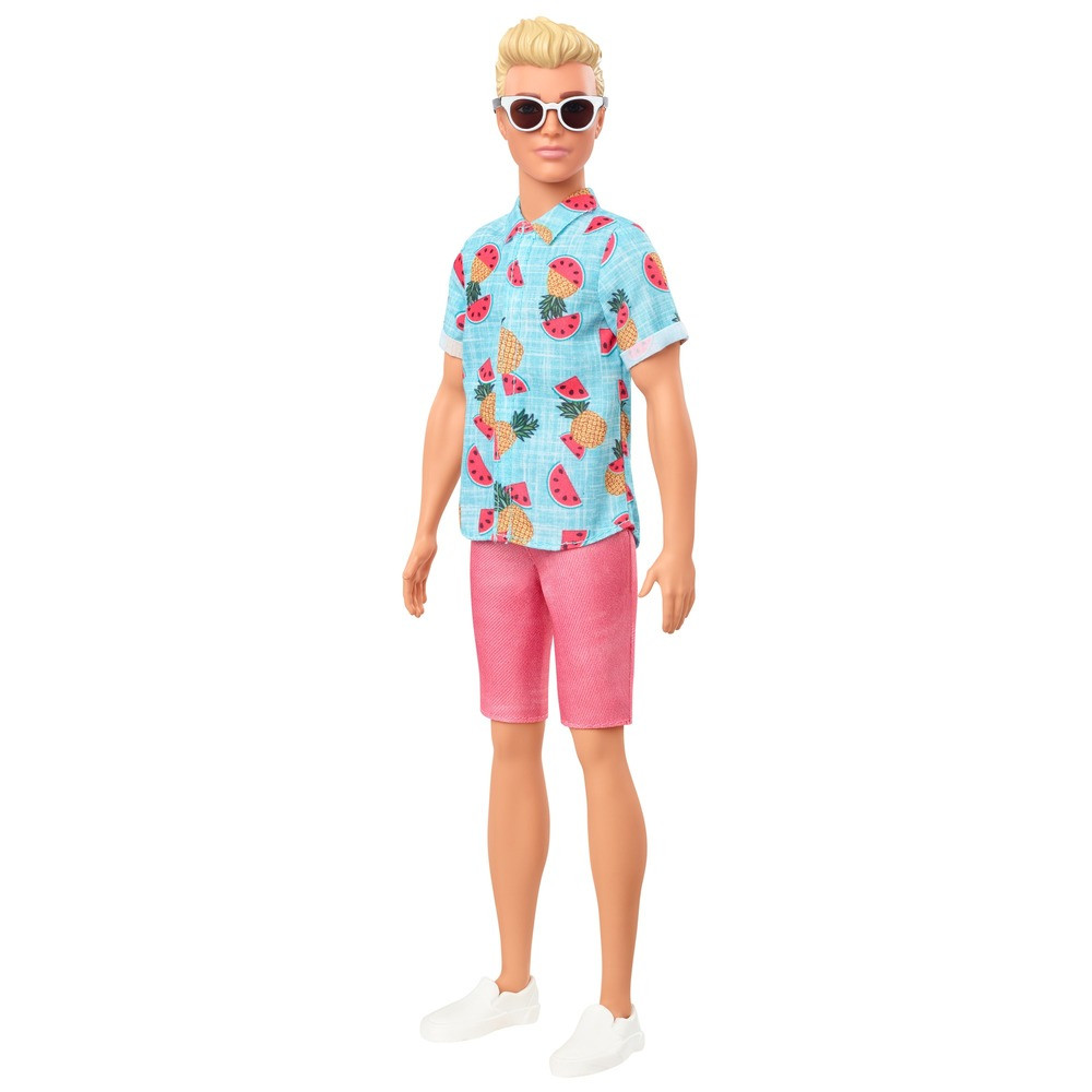 Оригинальная кукла Barbie (Барби) Кен "Модник" в гавайской рубашке GYB04