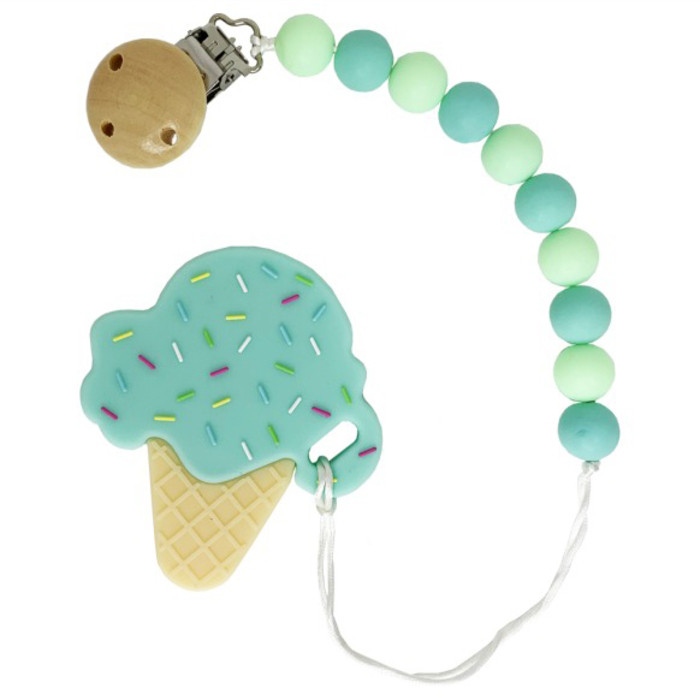 Силиконовый прорезыватель Мороженое Mega Zayka MGZ-0507 (Turquoise)