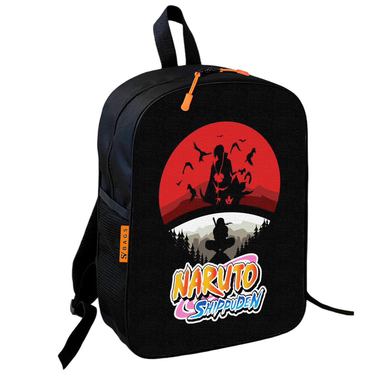 Дитячий шкільний рюкзак Naruto з принтом, 36×27×13 см