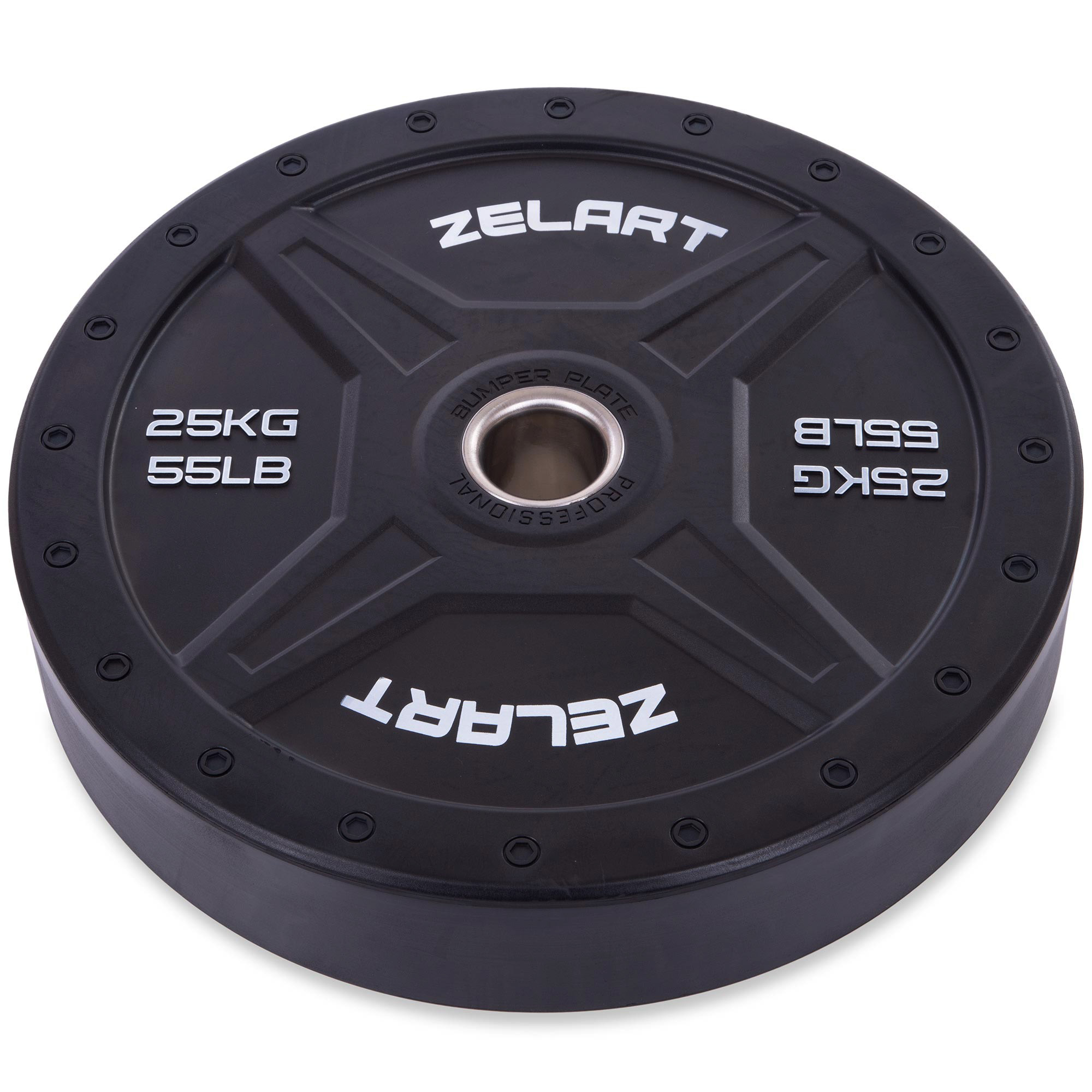 Бамперные диски для кроссфита Zelart TA-2258-25 25кг Черный