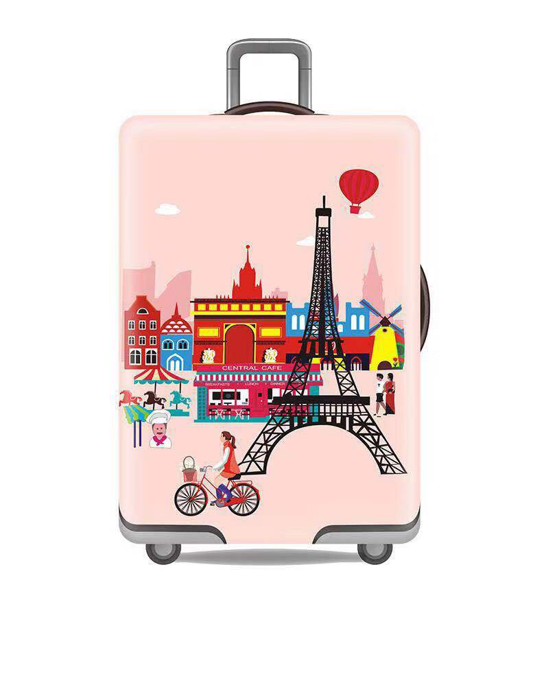 Чехол для чемодана Turister модель Paris M Розовый (Paris_026M)