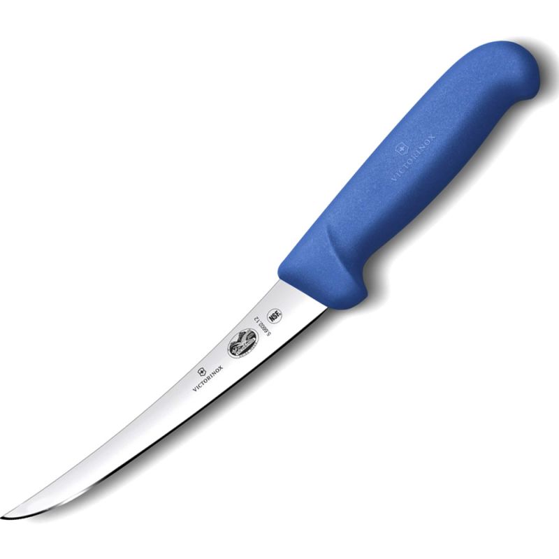 Кухонний ніж обвалочний Victorinox Fibrox Boning 12 см Синій (5.6602.12)