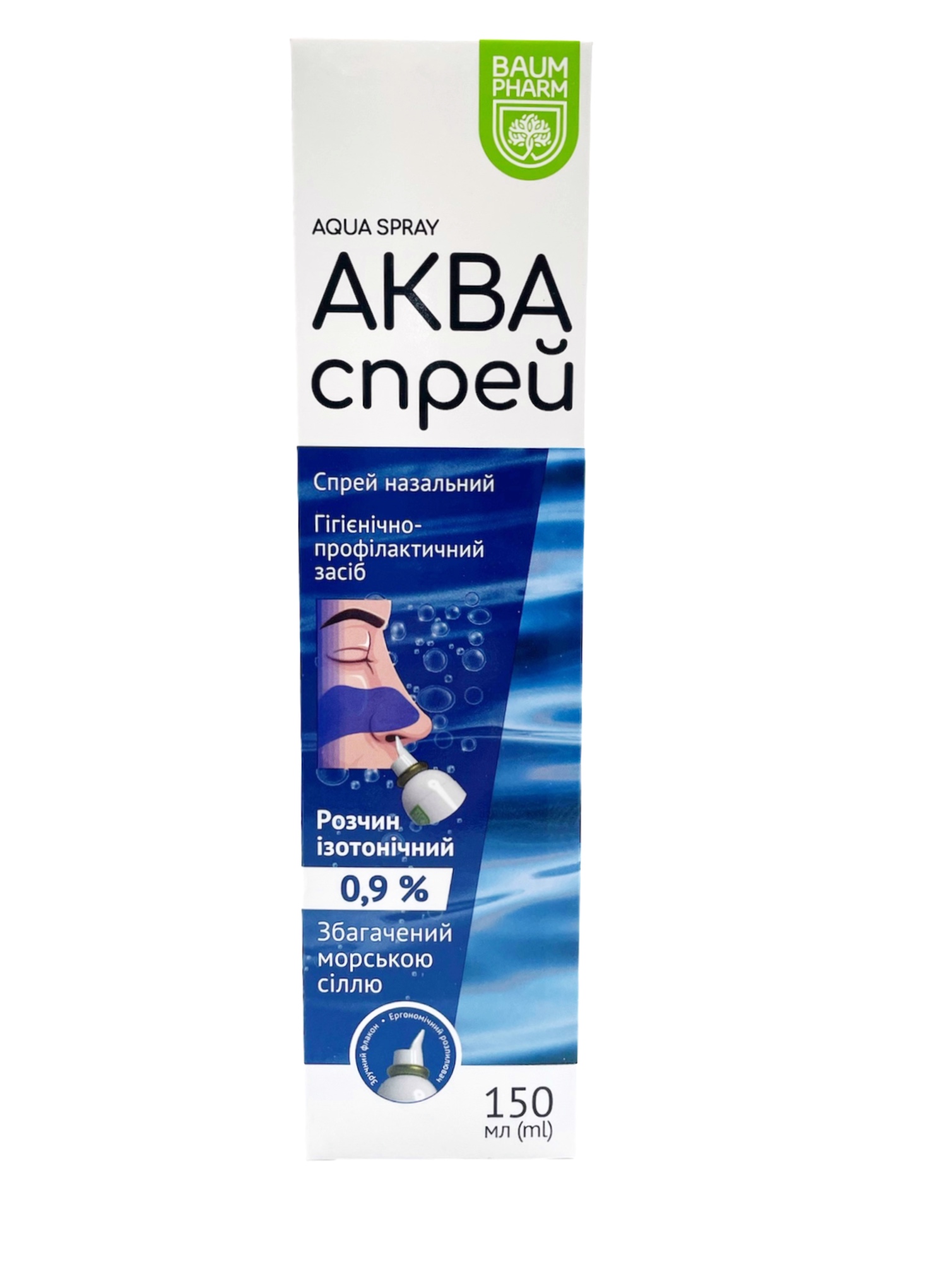Аква спрей Червона Зірка раствор изотонический 0,9% 150 мл
