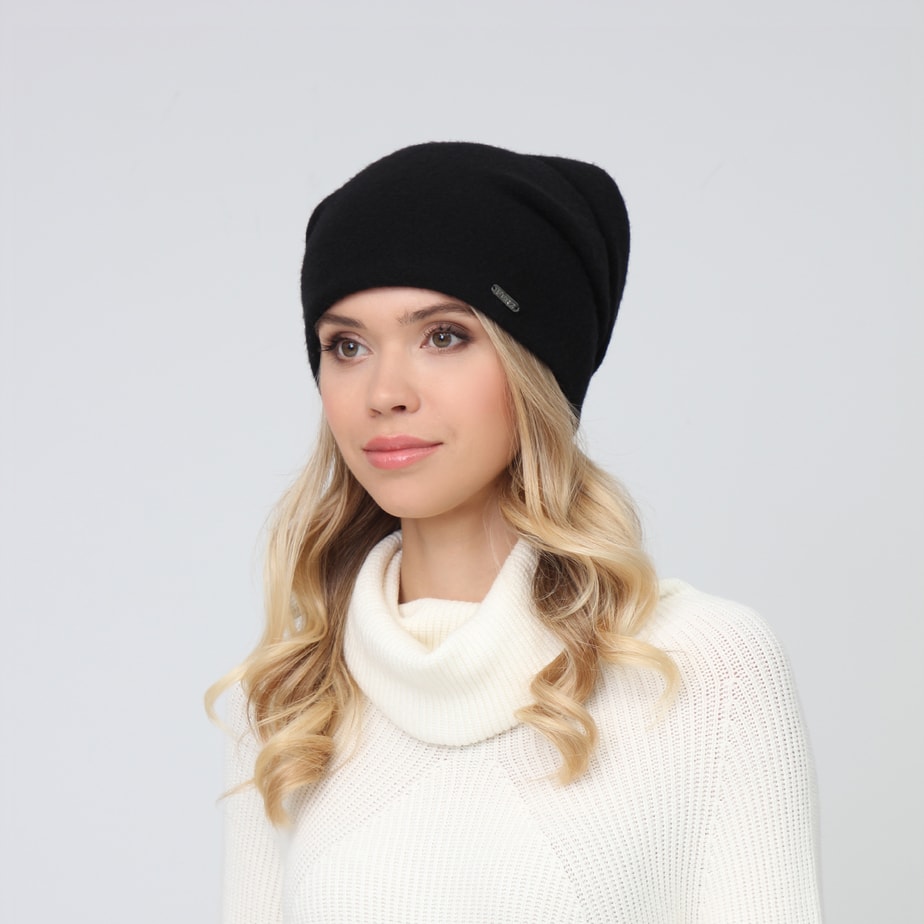 Шапка LuckyLOOK кулир 541-188 One size Черный