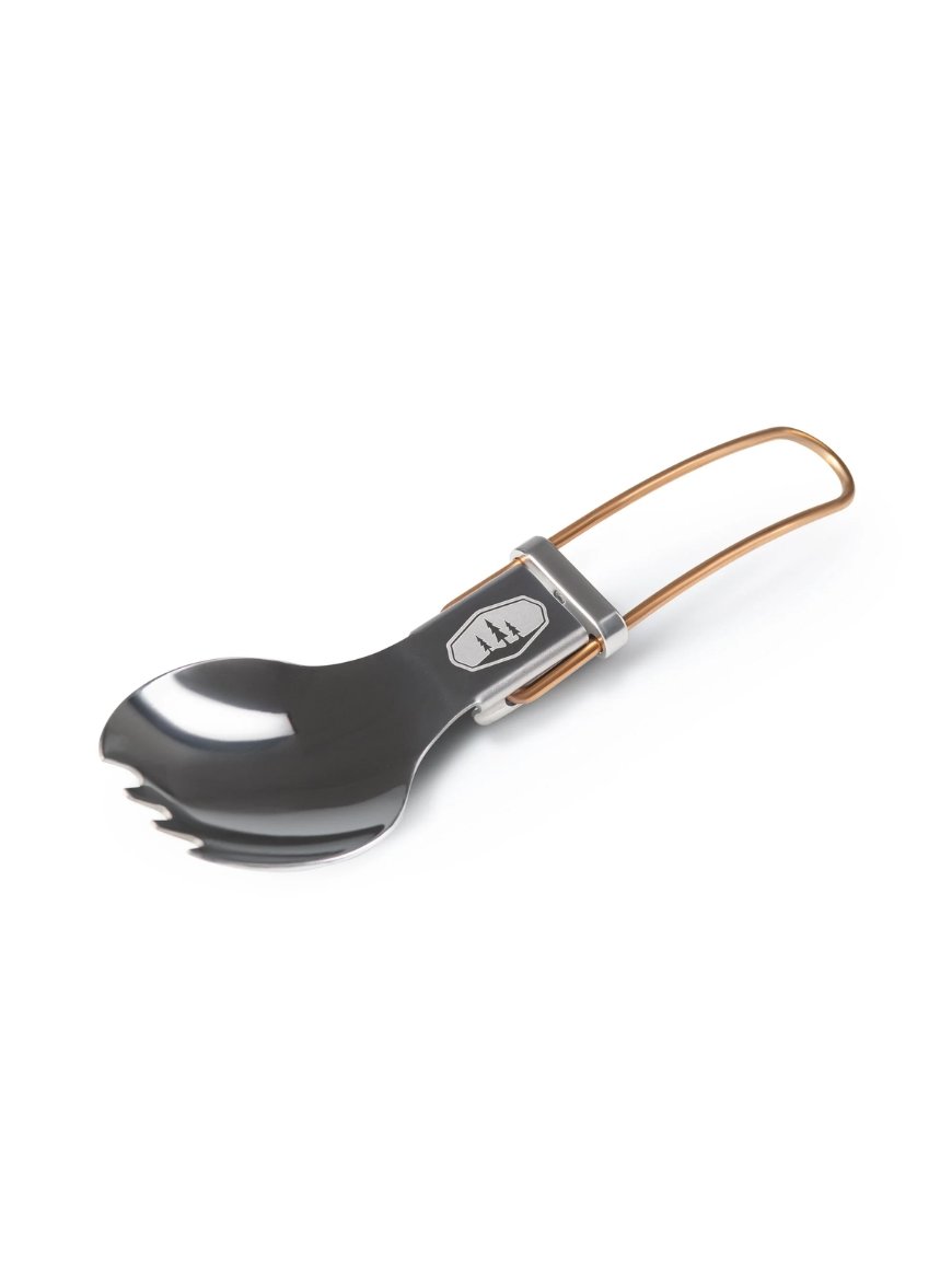Ложка-вилка GSI Outdoors Glacier Folding Spork 9.9 см Стальной (1099-61100)