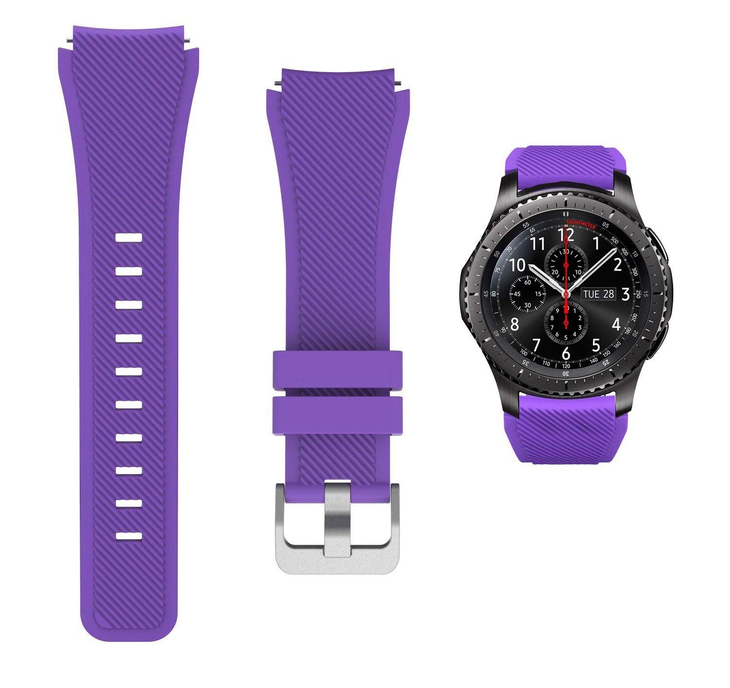 Ремінець 22 мм BeWatch ECO для Samsung Galaxy Watch 46mm | Samsung Gear S3 Фіолетовий (1021113.3)