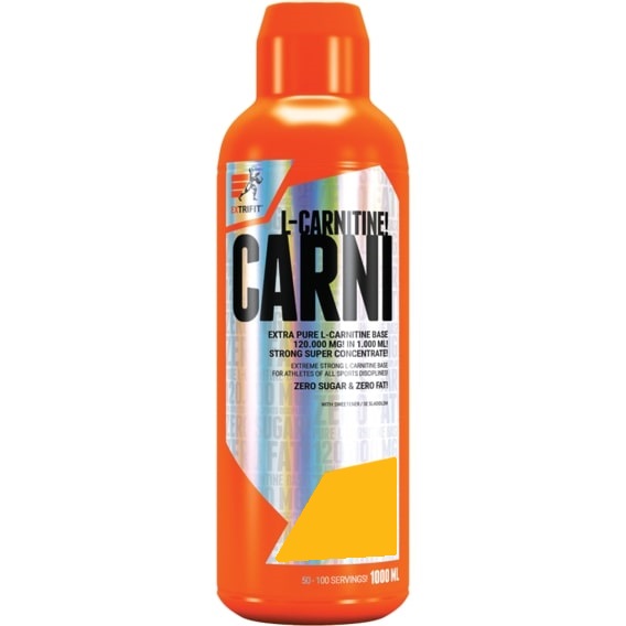 Жиросжигатель для спорта Extrifit Carni Liquid 120000 1000 ml /100 servings/ Wild Strawberry & Mint