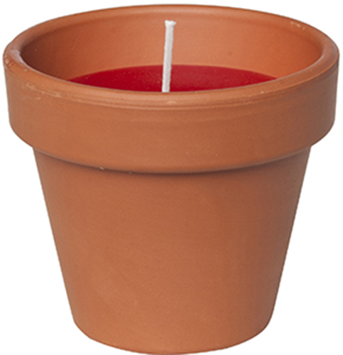 Свеча Candle pot Стандарт 10 х 11 Коричневый с бордовым (000001349)