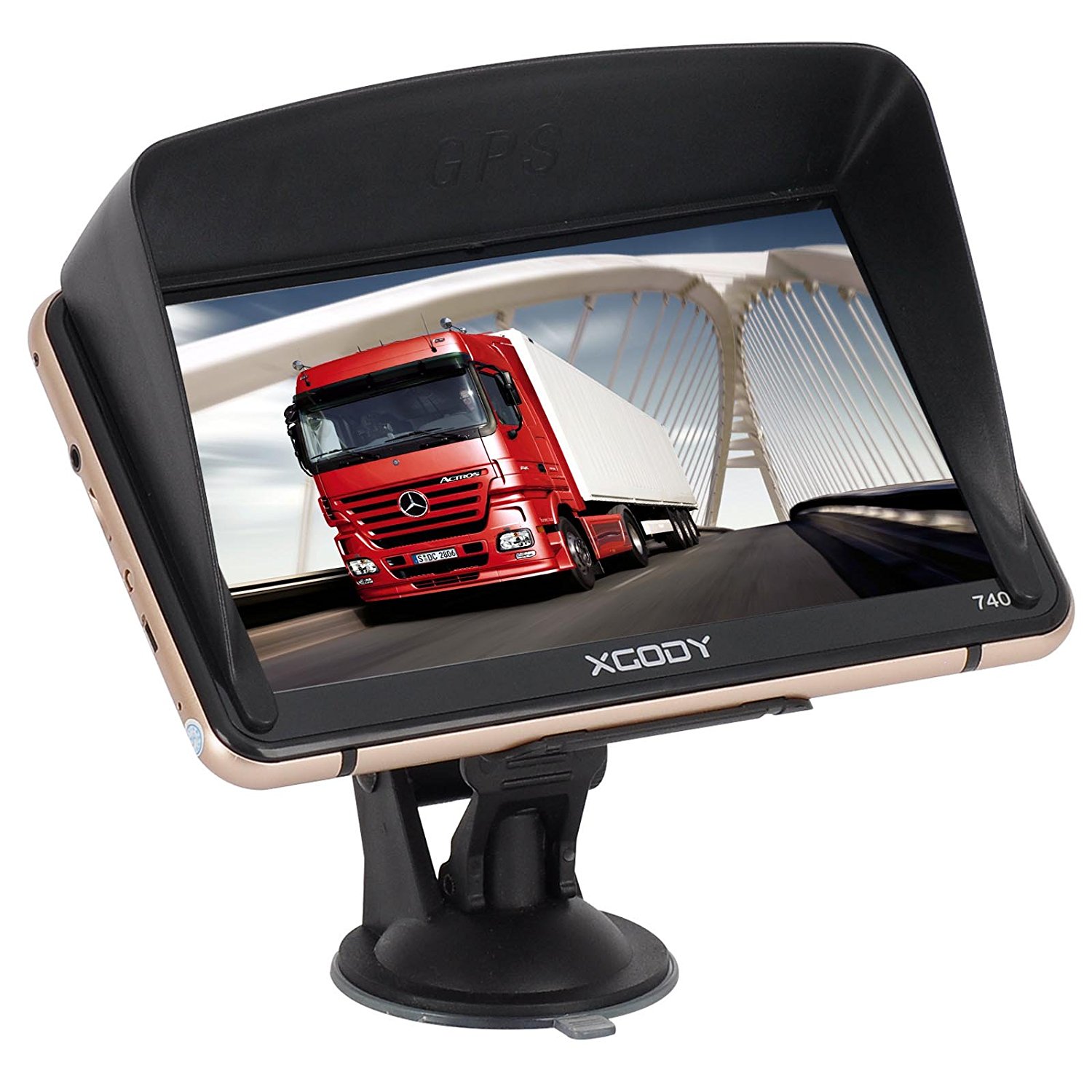 GPS-навигатор Xgody 740 Truck GPS 128 МБ 8 ГБ Beige/Black
