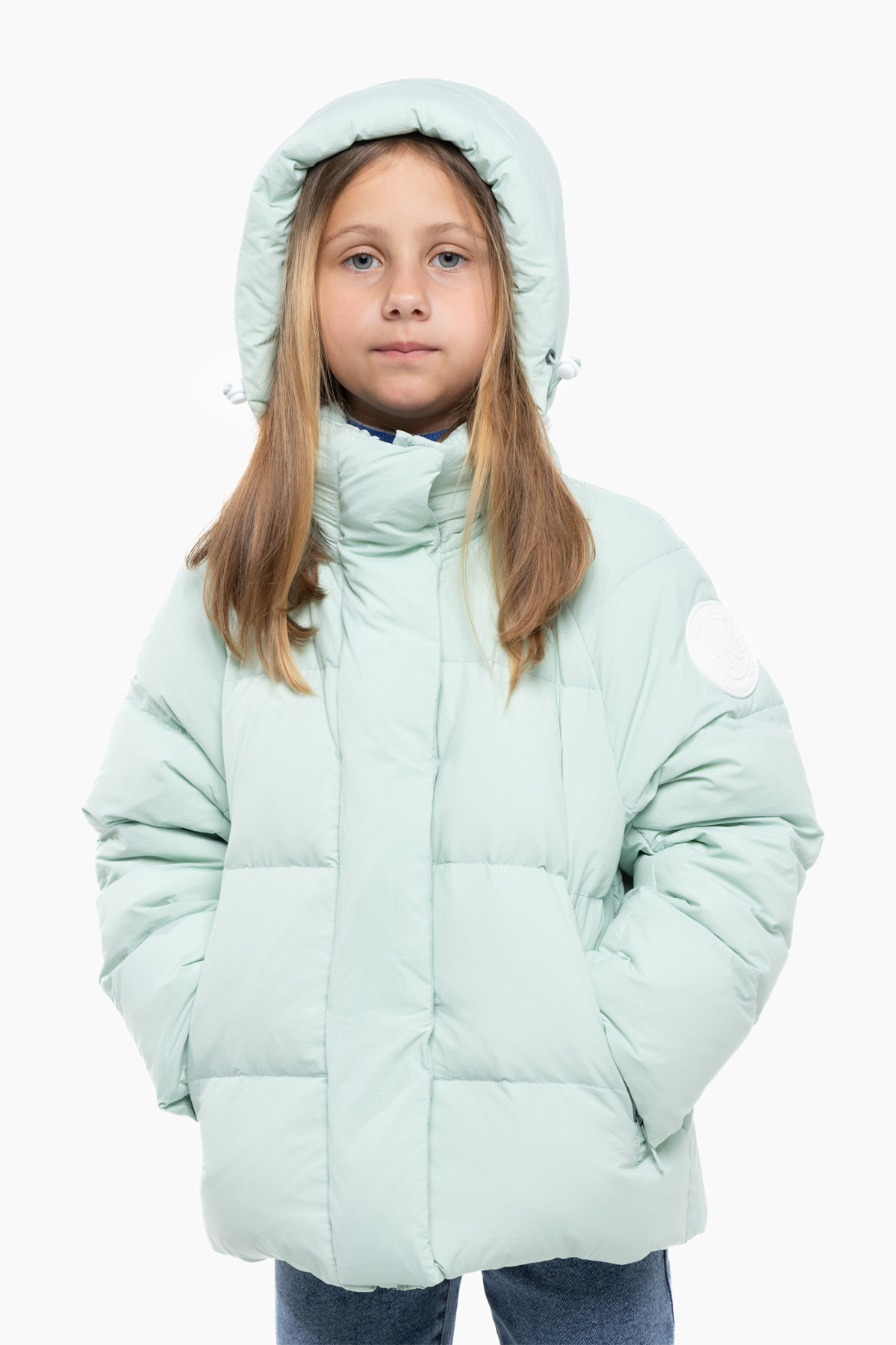 Куртка для дівчинки XZKAMI 2205 140 см М'ятний (2000989664536)