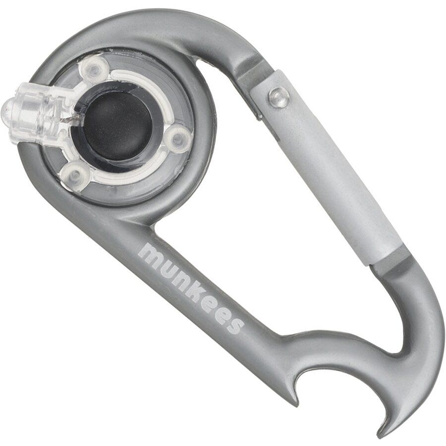 Брелок-карабін Munkees Carabiner Led with Bottle Opener Grey (1012-1089-GY)