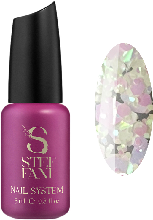 Гель-лак Stef Fani Confetti Glitter №03 Рожевий 5 мл (59485)