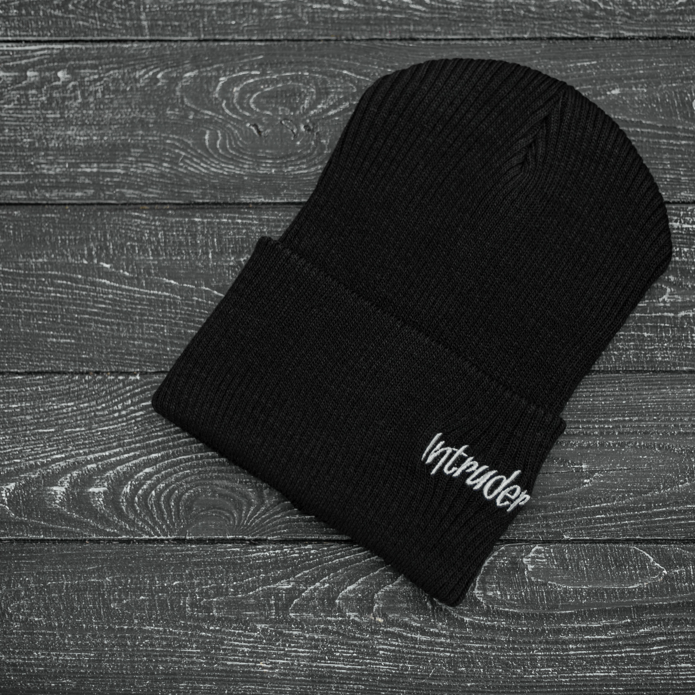 Шапка " Intruder " черная small logo One size (1607421004)