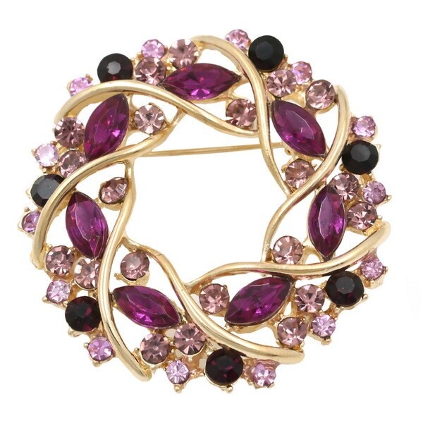 Брошь BROCHE Гирлянда фиолетовая BRSF113172