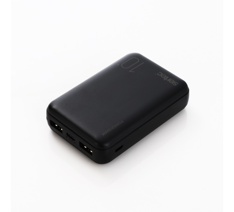 Зовнішній акумулятор POWER BANK SERTEC ST-2062 10000 мAh, чорний