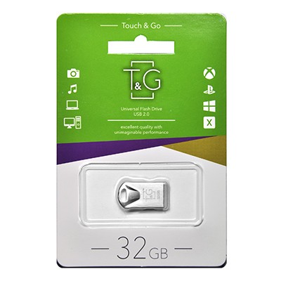 Флеш-накопитель USB 32GB T&G 106 Metal Series Silver (TG106-32G)