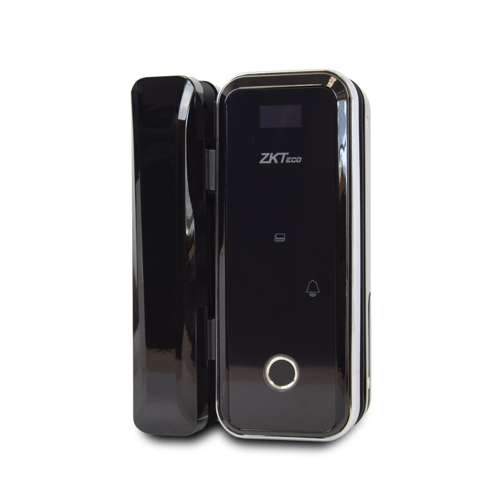 Smart замок ZKTeco GL300  right для стеклянных дверей со сканером отпечатка пальца и считывателем Mifare