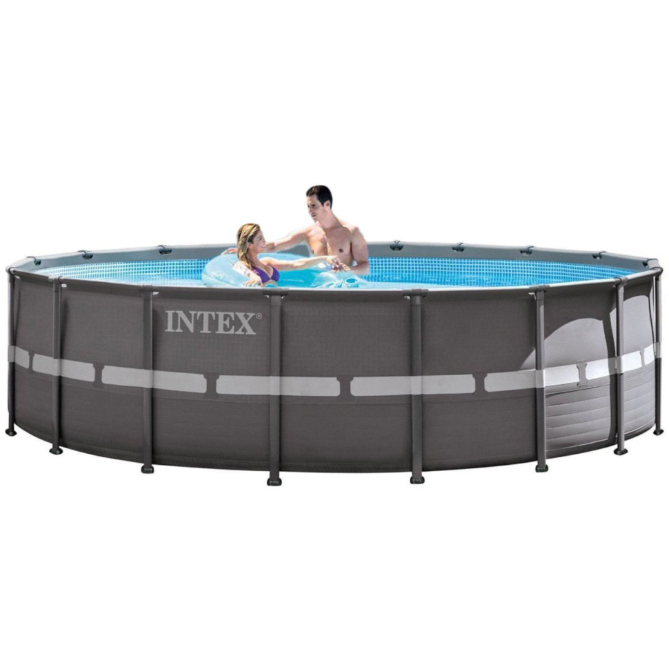 Бассейн каркасный Intex Ultra Frame 549х132 см 26423 л Серый (26330 )