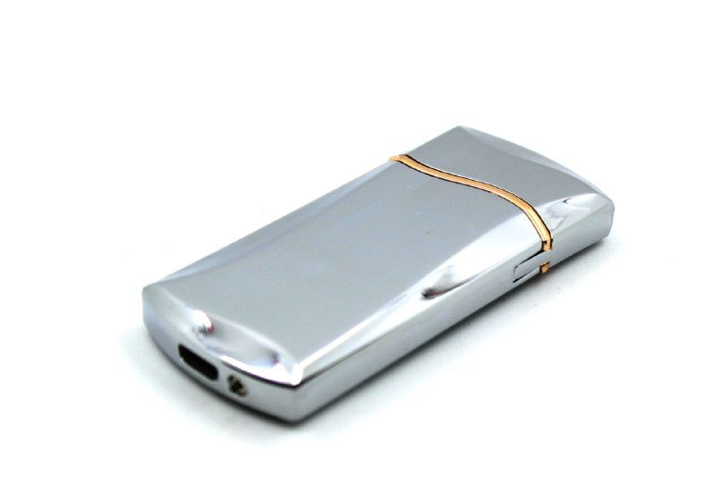 Електроімпульсна запальничка USB Wave Silver (200859)