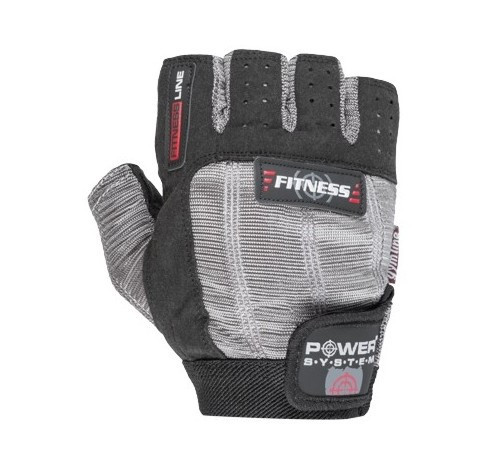 Перчатки для фитнеса и тяжелой атлетики Power System Fitness PS-2300 XS Grey/Black