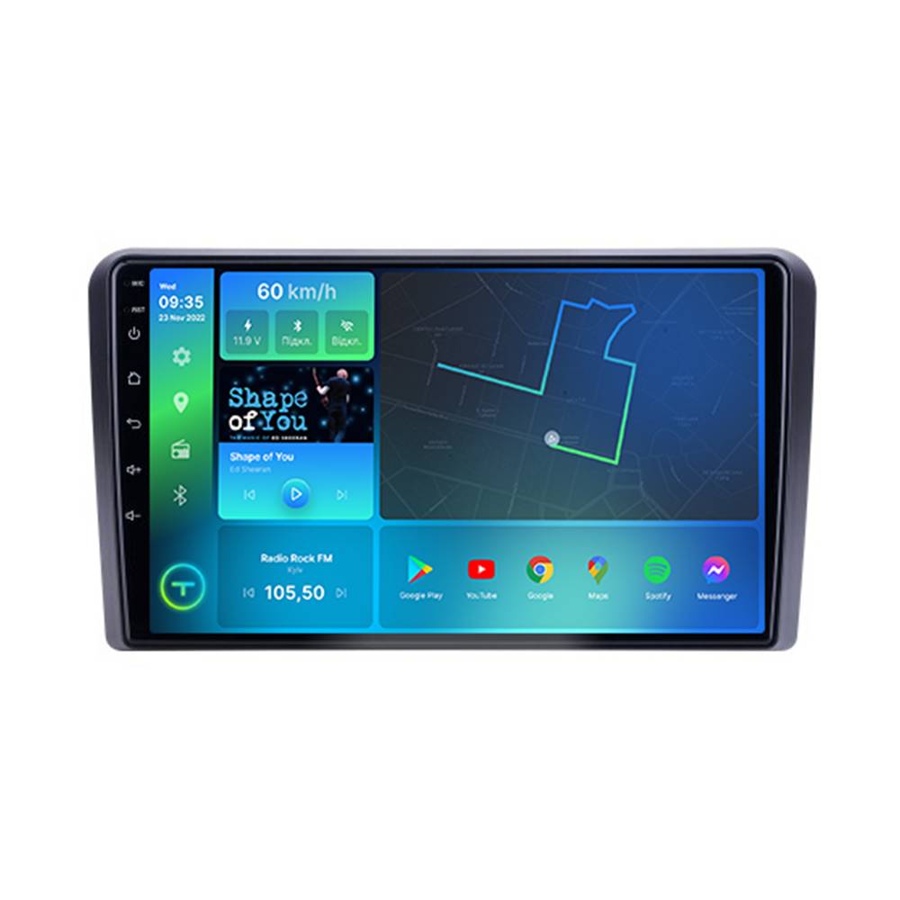 Штатна магнітола Torssen Kia Cerato 2005 universal F96128 4G Carplay DSP