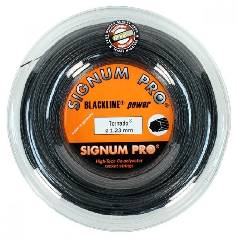 Тенісні струни Signum Pro Tornado 200 м Чорний (106-0-2)