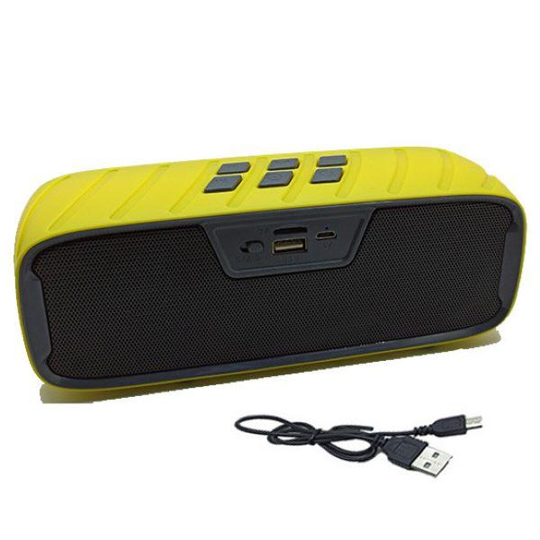 Портативна Bluetooth стерео колонка WS-858 BT з USB Жовта