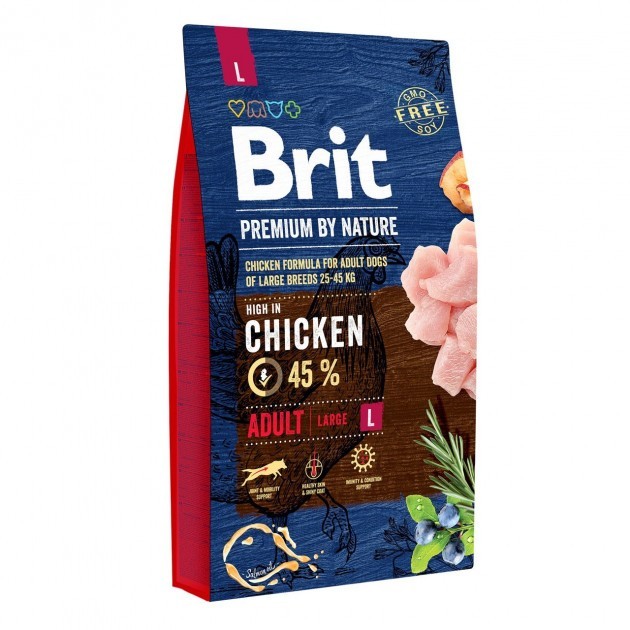 Brit (Чехия) Сухой корм Brit Premium Adult L 8 kg (для взрослых собак крупных пород)