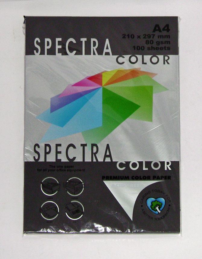 Папір офісний кольоровий Sinar Spectra А4 80 г/м2 100 листів Black (5pv_70429)