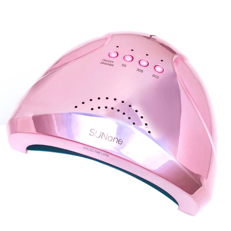 Лампа SUN T-SO32550 для сушіння гель лаку 48W Pink mirror