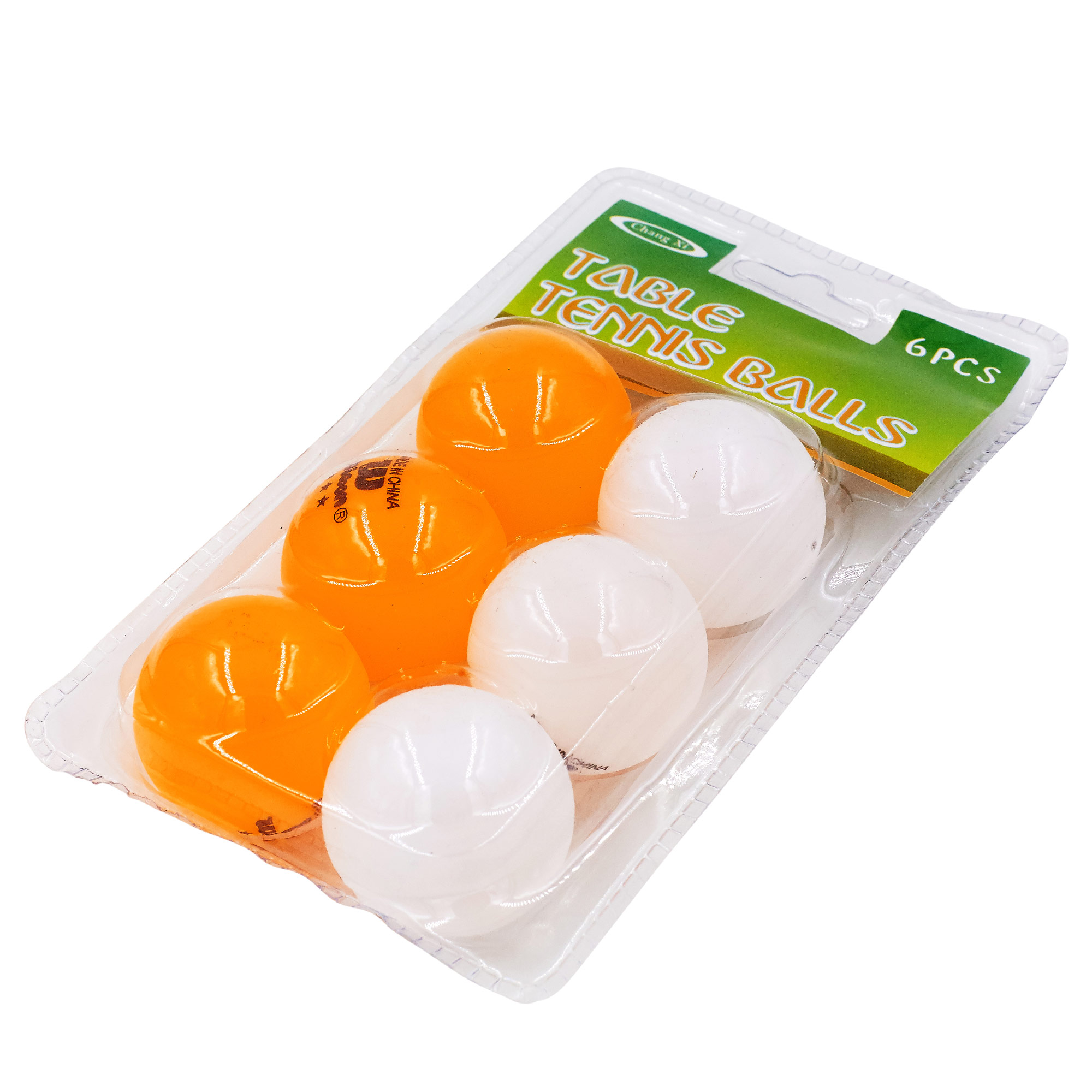 Набор мячей для настольного тенниса 6 штук SPORT MT-2068 (целлулоид, d-40мм, белый, оранжевый) (PT0577)
