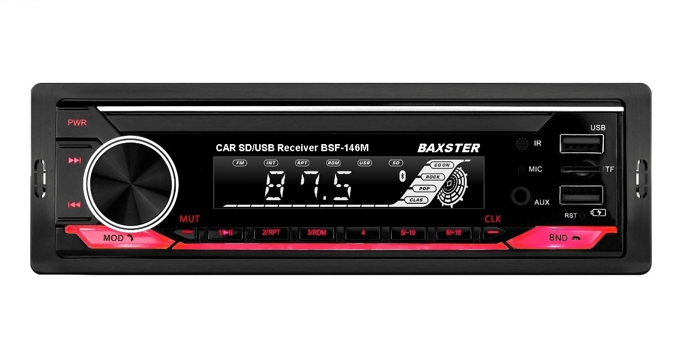 Магнитола Baxster BSF-146M multicolor (без диска)